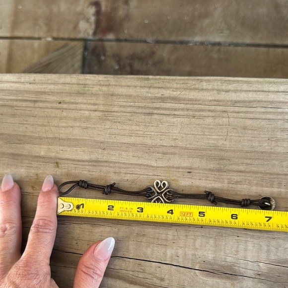 James Avery Silver and Brown Leather Bracelet - Picture 3 of 3